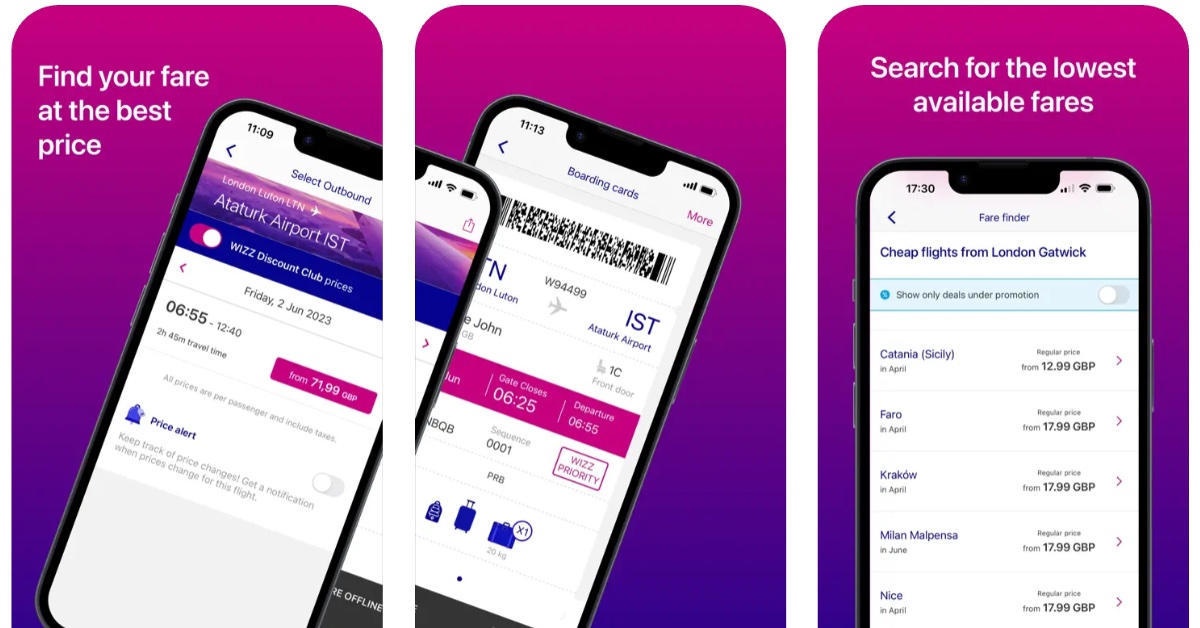 Mobilna aplikacja Wizz Air